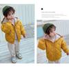 Children's Cotton Coat Fall Winter Boys and Girls Thick Hooded Coat Down Short Padded Jacket Short