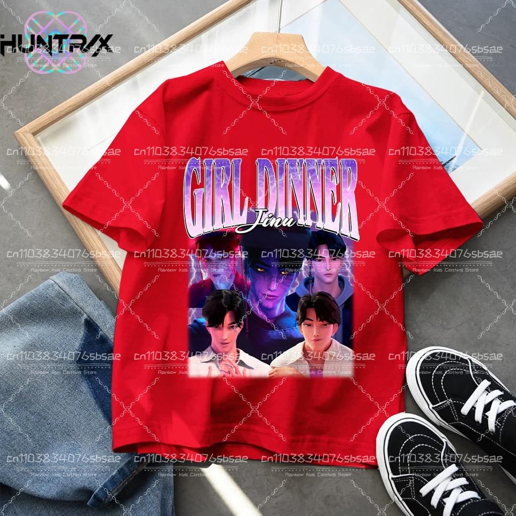 Fashion Casual Kids T-shirt KPop Demon Hunters Cool Girls Tee Top Funny Tshirt Print Kids Tees
