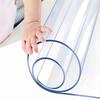 1.6mm Thick Clear PVC Tablecloth Protector, Scratch-Resistant, Heat-Resistant, Easy To Install - Ideal for Home, Hotel Dining, Coffee Table Protector