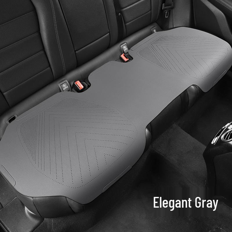 Universal Suede Car Seat Cushion Set - All-Season, Three-Piece, Summer-Ready, Thin Cushion with Lumbar Support.