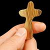 Wooden Cross Decoration Cross My Heart Emotional Support Pocket Hug Handheld Cross Men Women Faith Prayer Encouragement Gift