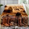 London Cityscape Sunset Scenery Fleece Printed Flannel Blanket, Warm Soft Throw Sofa Bed Blanket
