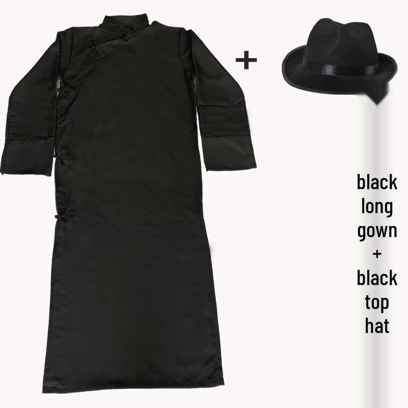 Rochie Chineză cu Încheietură Oblică Costum Tradițional de Performanță