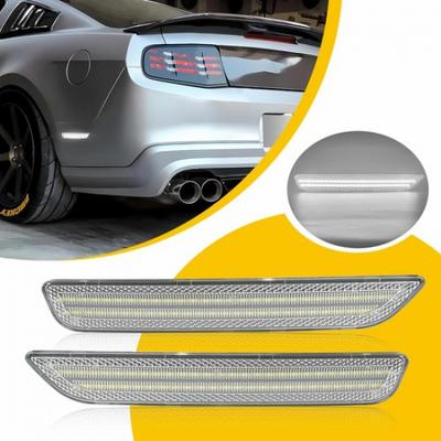 Clear For Lens 2010-2014 Ford Mustang LED Side Marker Light Signal Blinker Lamp