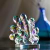Crystal Peacock Aurora Crystal Interior Decor - Gift for Women and Men - Good Luck Charm - Feng Shui Ornament