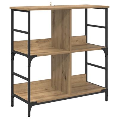 Shelf 4 Tiers 78.5 X 33 X 82 Cm Engineered Wood Artisan Oak