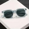New Square Sunglasses Women Grey Plastic Full Frame Sun Glasses Men Out Door Sun Eyewear Fashionable Eyeglass Uv400