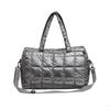 Cotton Clothing Bag Autumn and Winter New Embroidered Thread Space Cotton Messenger Bag Fashion Bright Women's Bag Casual Handbag
