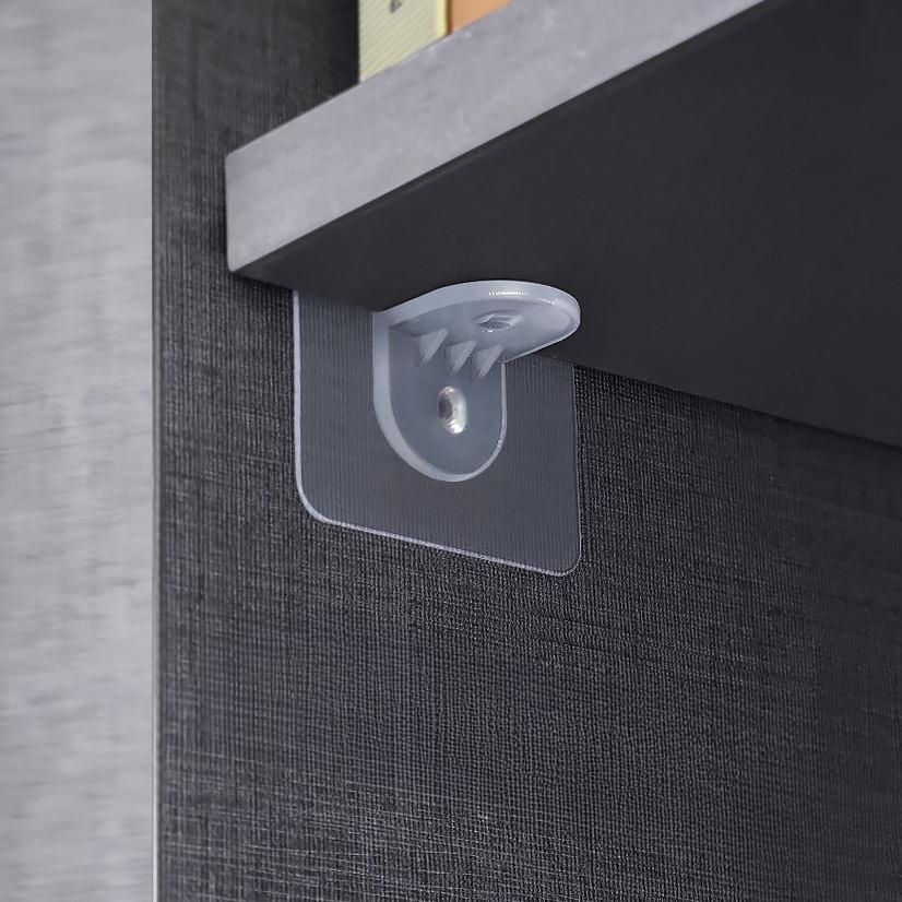 Non Perforated Partition Stickers, Wardrobe Layered Partition Brackets, Seamless Adhesive Brackets, Load-Bearing Storage Racks, And Storage Shelves