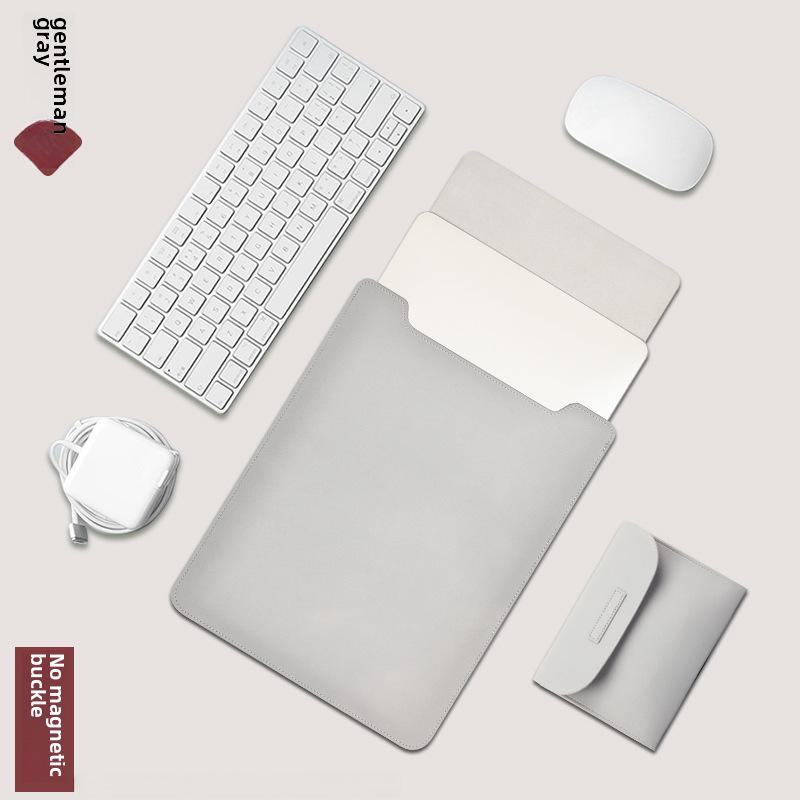 Ultra-Thin PU Leather Sleeve for Non-Magnetic MacBook Laptops
