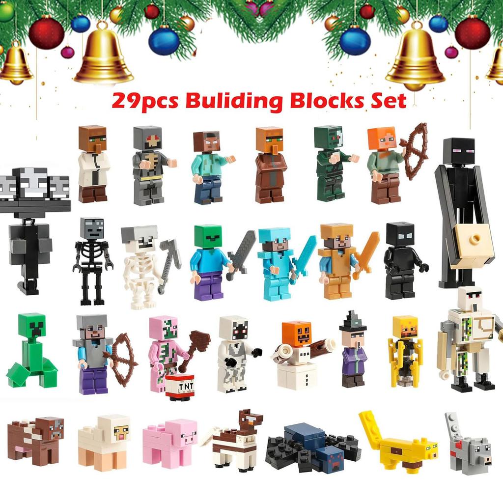 Christmas Advent Calendar Contains 24 Gifts, Christmas Cute Figures Doll Advent Calendar, Christmas Countdown Calendar