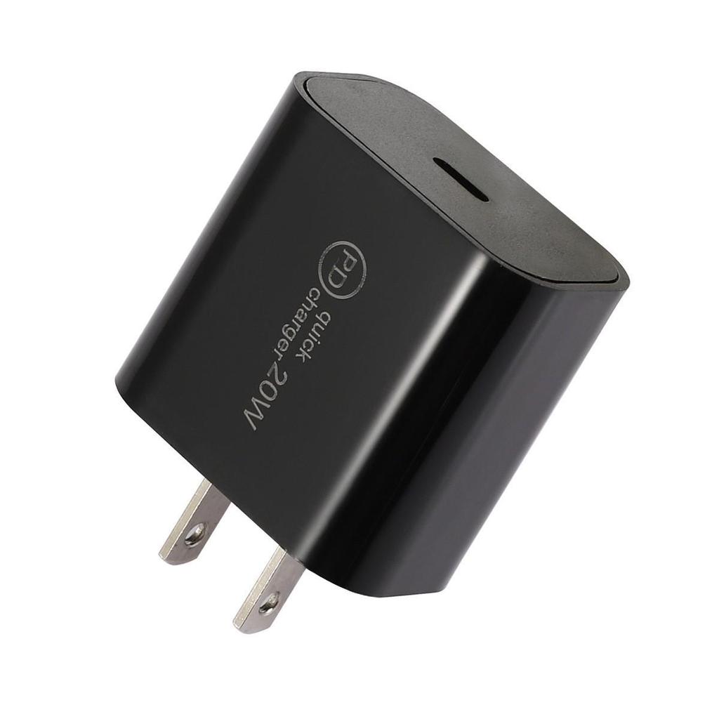 20W PD Fast Charger - Mobile Phone Adapter with EU, US, UK Specs, Supports Rapid Charging.