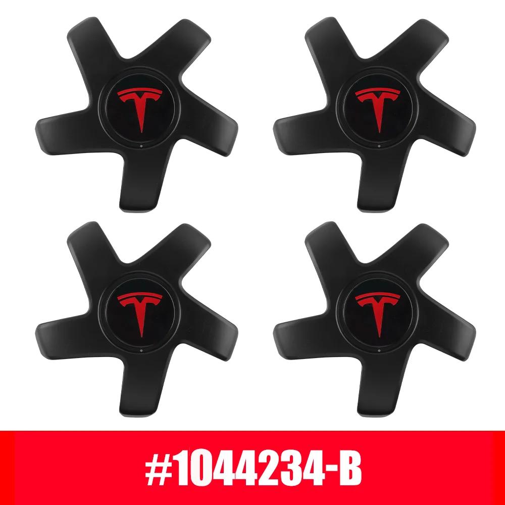 

4PCS 19-Inch Car Wheel Hub Caps Hub Center Cover OEM 1044234-B Hub Cap for Tesla Model 3 Auto Emblem Badge Accessories