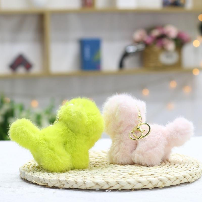 New Cartoon Kitten Plush Toy Doll Cute Keychain School Bag Hanging Ornament Simulated Kitten Doll