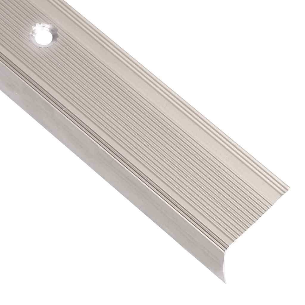 Listwy Schodowe W Kształcie Litery L 5 Szt. Aluminium 90 Cm
