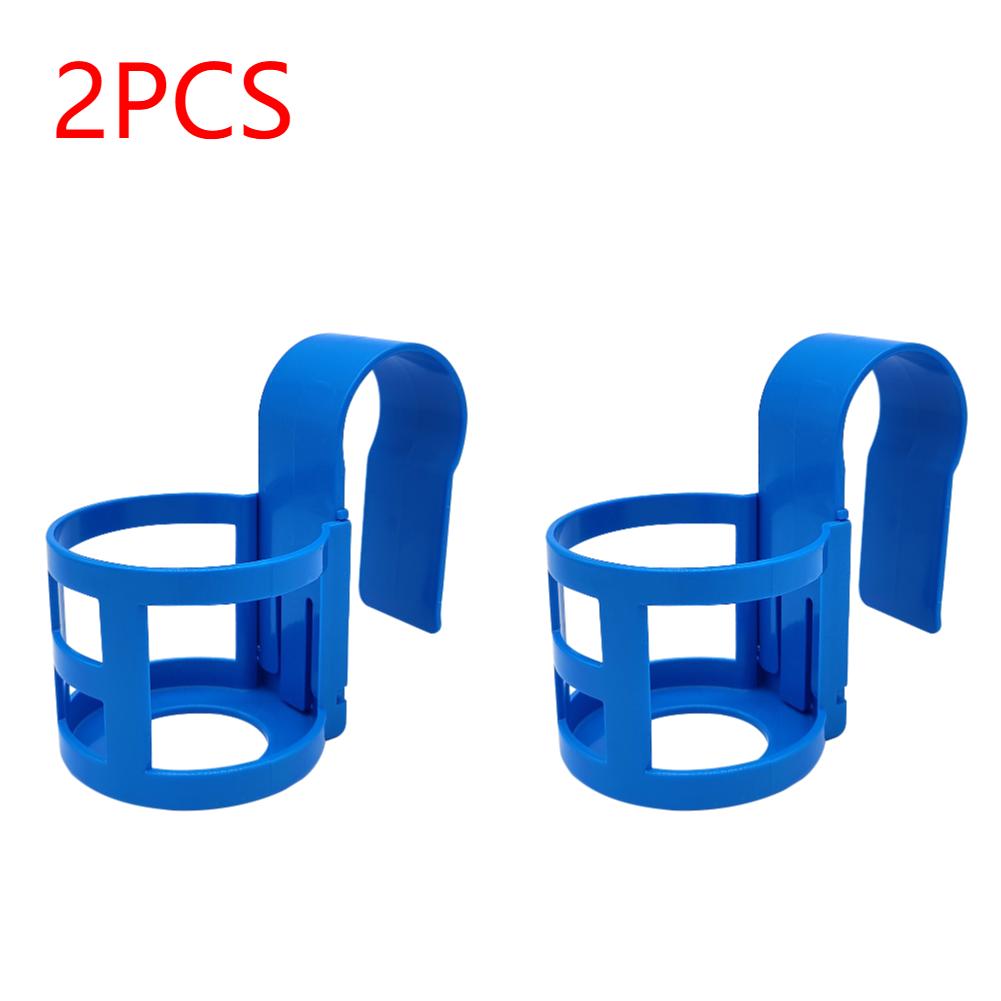 2/4pcs Multifunctional Pool Hanging Rack Plastic Beverage Drinks Holder Holds Cups Phone Sunscreen for Outdoor Pool Accessories