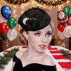 Fascinators Hat for Women Ladies 20s 50s Vintage Pillbox Hat Bridal Wedding Cocktail Tea Party Headwear with Veil