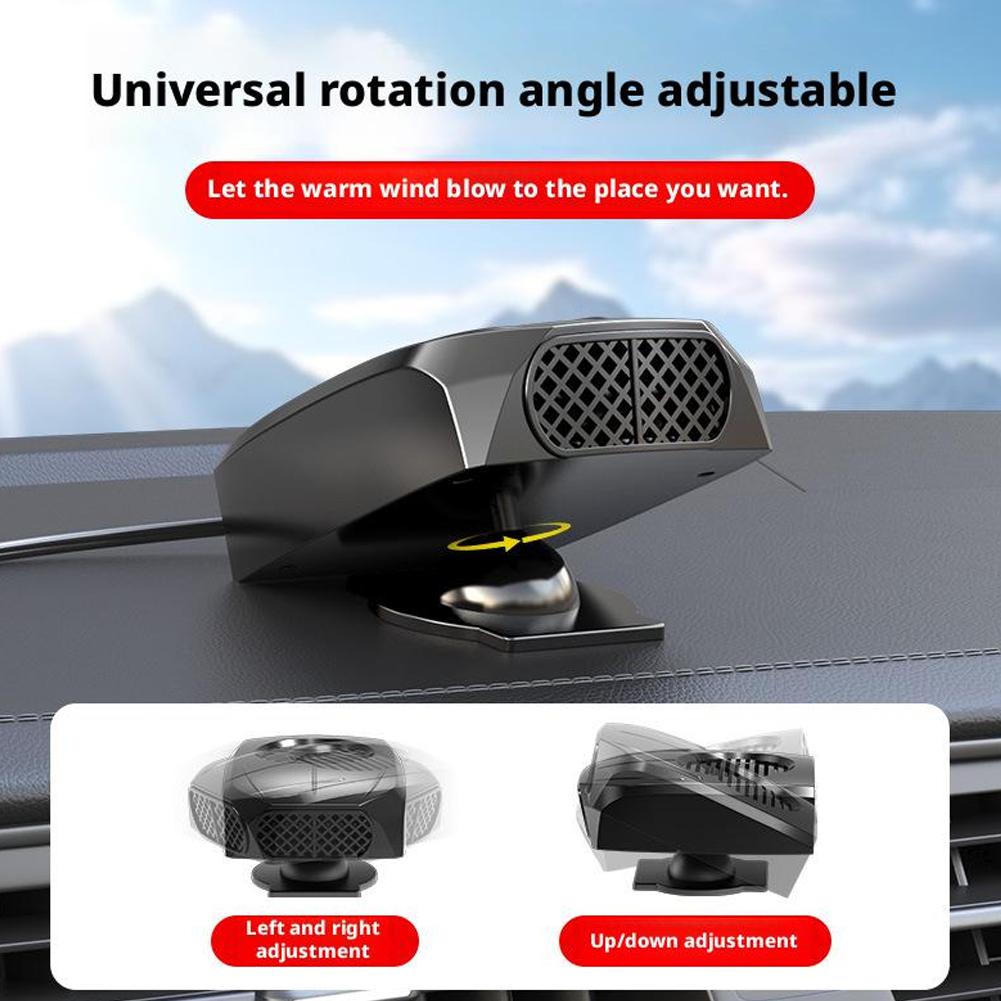 12V Powerful Car Windshield Defroster 2 In1 Heater And Fan For Fast Defrosting Defogging 2 Settings Winter Car Heater