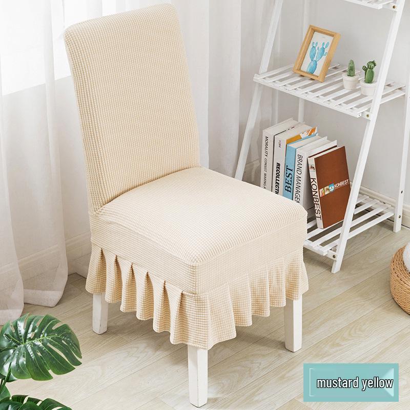 Verdickter Fleece Stuhllehne & Sitzbezug - Elastisch, Staubabweisend