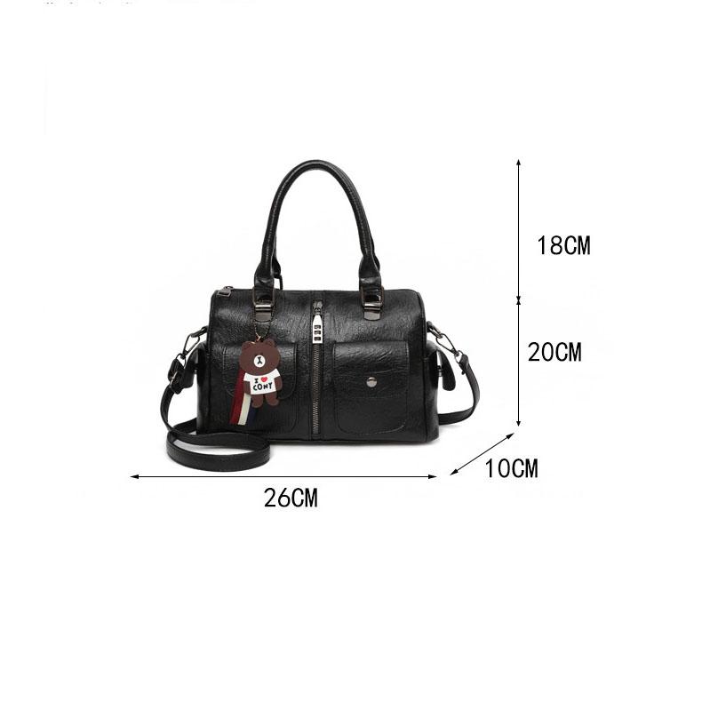SCIONE Fashion Women's Handbags Pure Color Steel Clip Women's Bags Large Capacity Bags