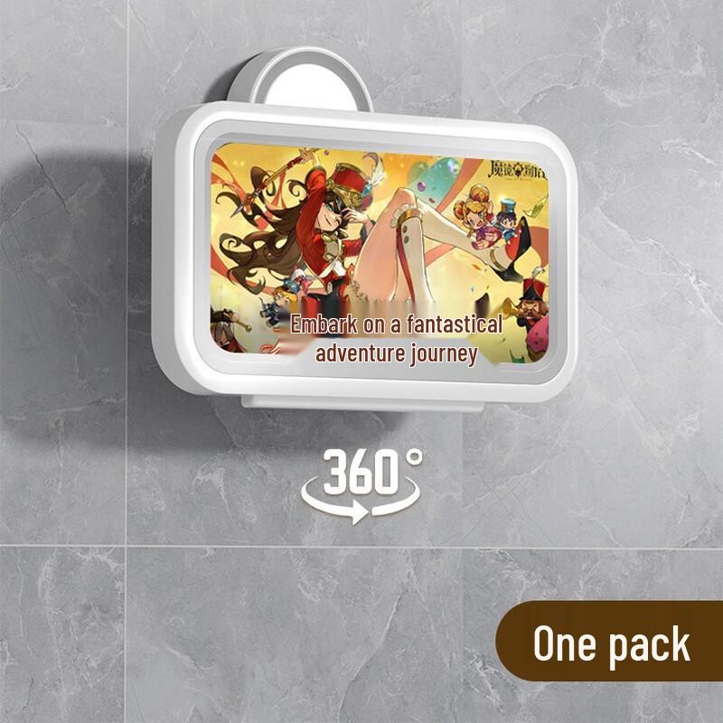 Waterproof Bathroom Phone Holder with Vacuum Suction Cup (2-Pack)