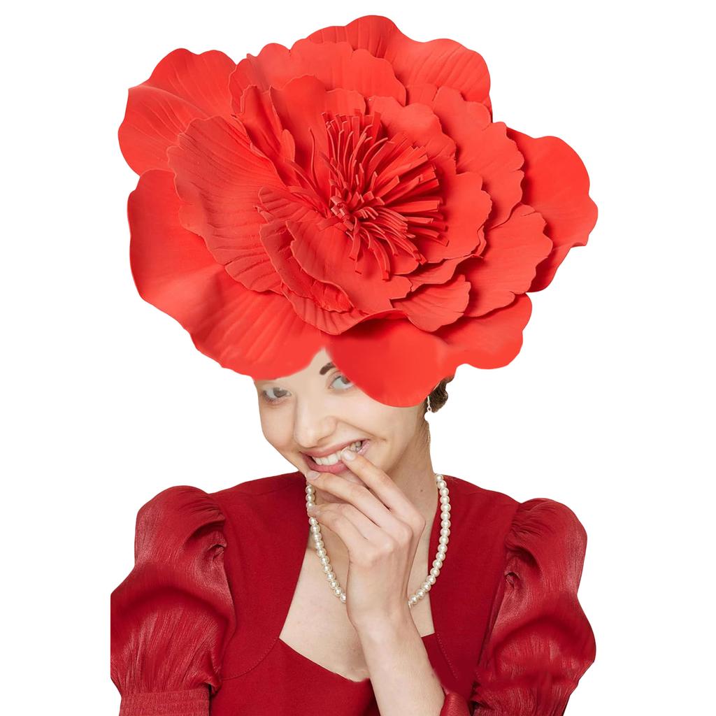 Large Flower Fascinators Hat for Women Kentucky Derby Tea Party Floral Hats Fascinator Hat Headwear for Wedding Parties
