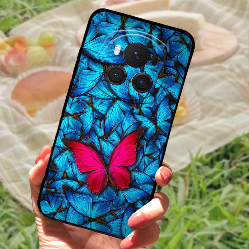 Für Honor Magic6 Pro Hülle Abdeckung Honor Magic6 Silikon Weich Marmor Schwarz Stoßstange Funda Coque für Honor Magic 6 Pro Vollständig Schützend