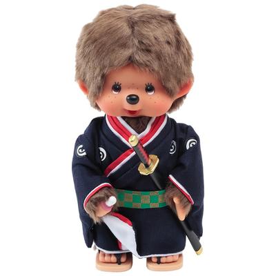 Monchhichi Ragazzo Originale Ufficiale Kyugetsu in Kimono - Spadaccino IPM-15-Z