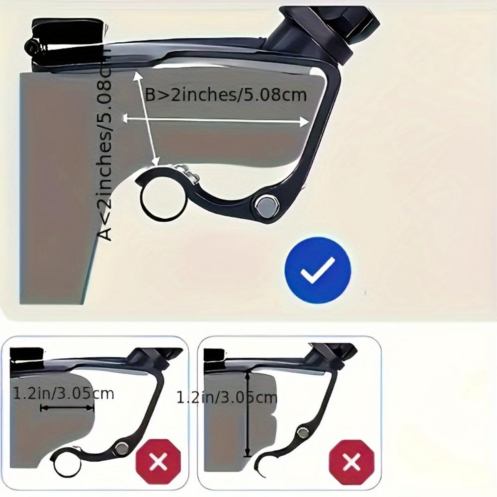 Uchwyt samochodowy na telefon obracany o 360° - Mocowanie na deskę rozdzielczą do nawigacji z tabliczką z numerem parkowania, Regulowany chwyt, Kompatybilny z większością smartfonów,