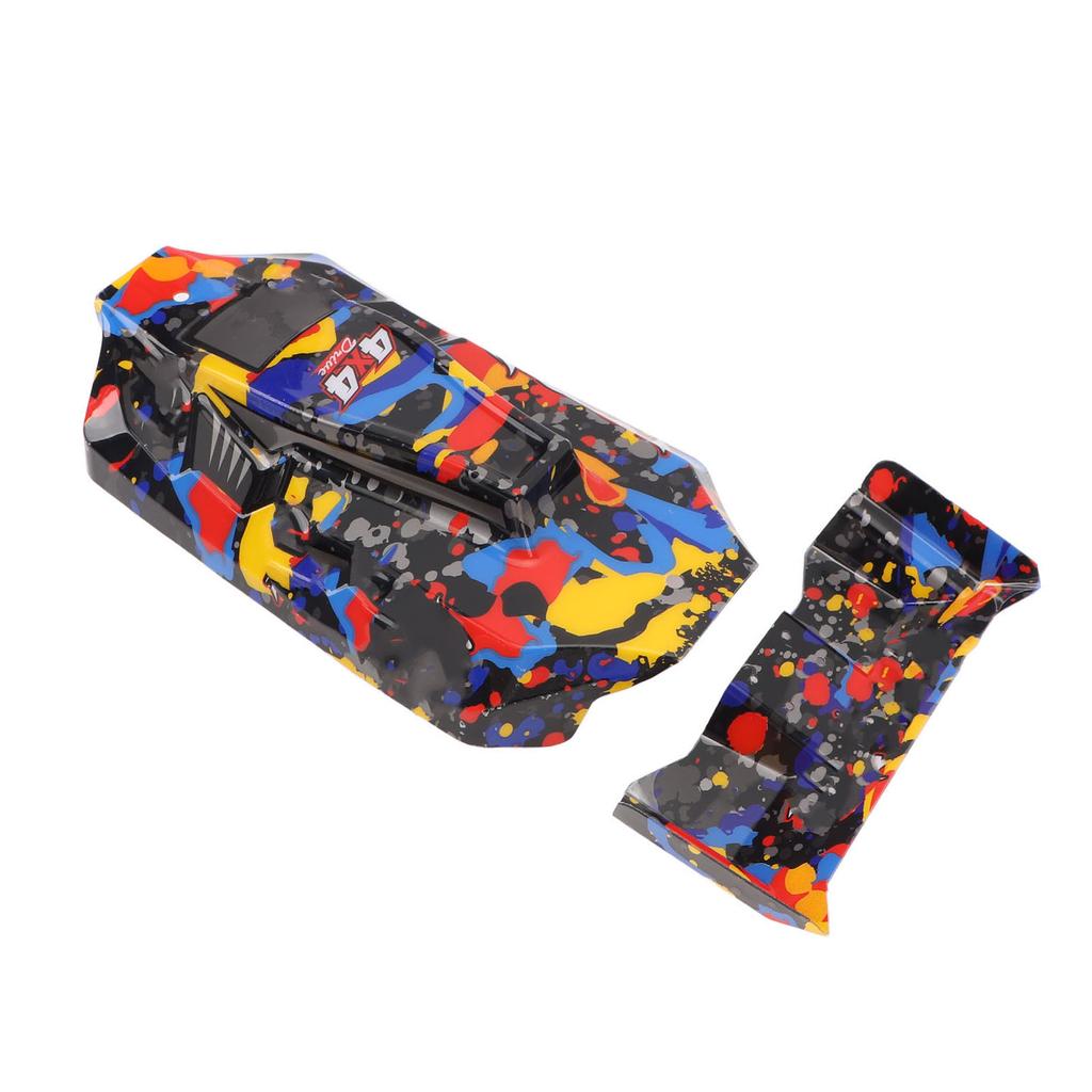 Replacement RC Car Shell Cover RC Spare Parts Body Shell Tail Wing Compatible for WLtoys 124007 RC C