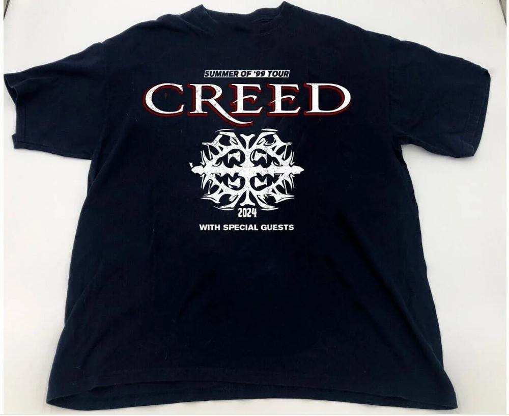 Редкий Подарок с Турне Группы Creed для Фаната Хлопковая Футболка Все Размеры от S до 5XL VC1552 Унисекс Футболка S