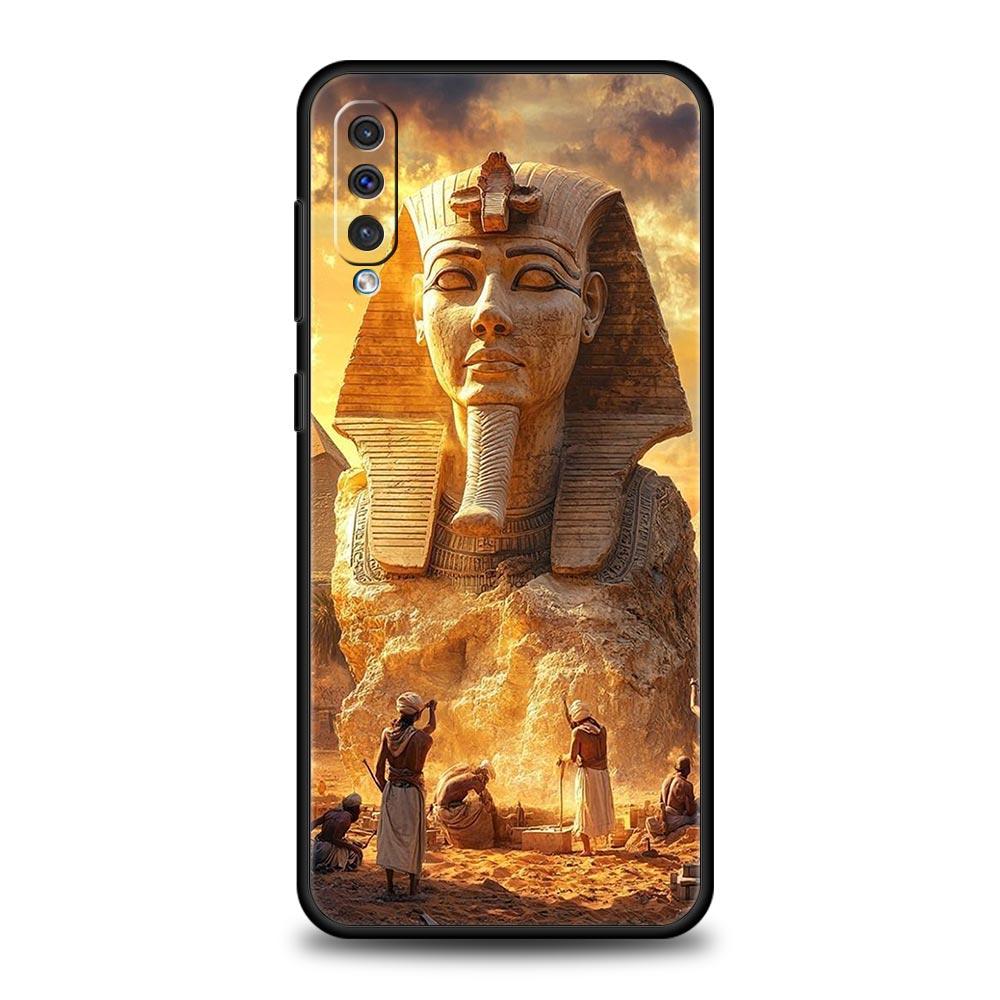 Ancient Egypt Egyptian God Case For Samsung A56 A36 A26 A24 A12 A14 A16 A50 A70 A20E A22 A40 A34 A54 A42 A52 5G A04s A06 Cover