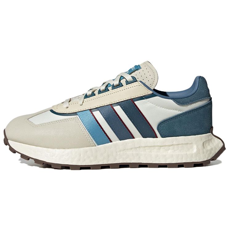 Adidas Originals Retropy E5 Fabric Classic Sports Slip-Resistant Durable Low-Top Lifestyle Casual Shoes Unisex Casual Shoes White Gray Blue IE0498