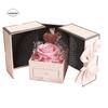 Bear Design Eternal Flower Jewelry Box Rose Design Double Door Flower Gift Box Valentine's Day Lipstick Storage Jewelry Storage