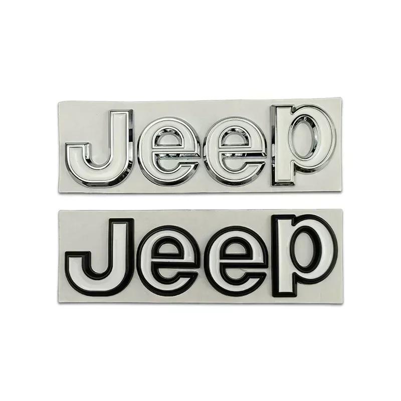 For Jeep Metal Car Styling Hood Trunk Badge Mark for JEEP Wrangler Grand Cherokee Compass Renegade Patriot Rubicon Liberty J