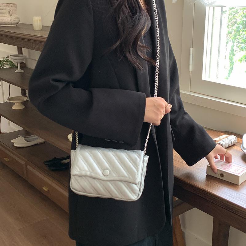 Bag Women'S Messenger Bag High-End Small Fragrant Chain Bag Women'S Versatile Mini Messenger Small Square Bag