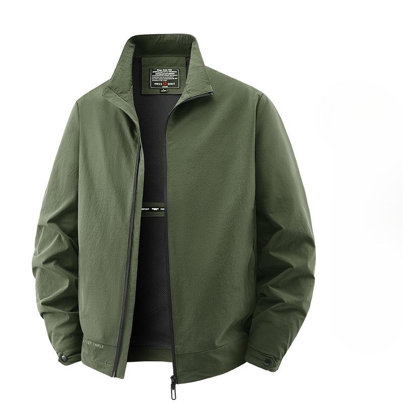 New Spring and Autumn Men's Outdoor Leisure Jacket Jacket Young Collar Jacket Loose Plus Size