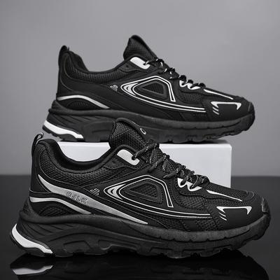 Men's Shoes New Autumn Mesh Sports Casual Versatile Youth Running Platform Dad Shoes