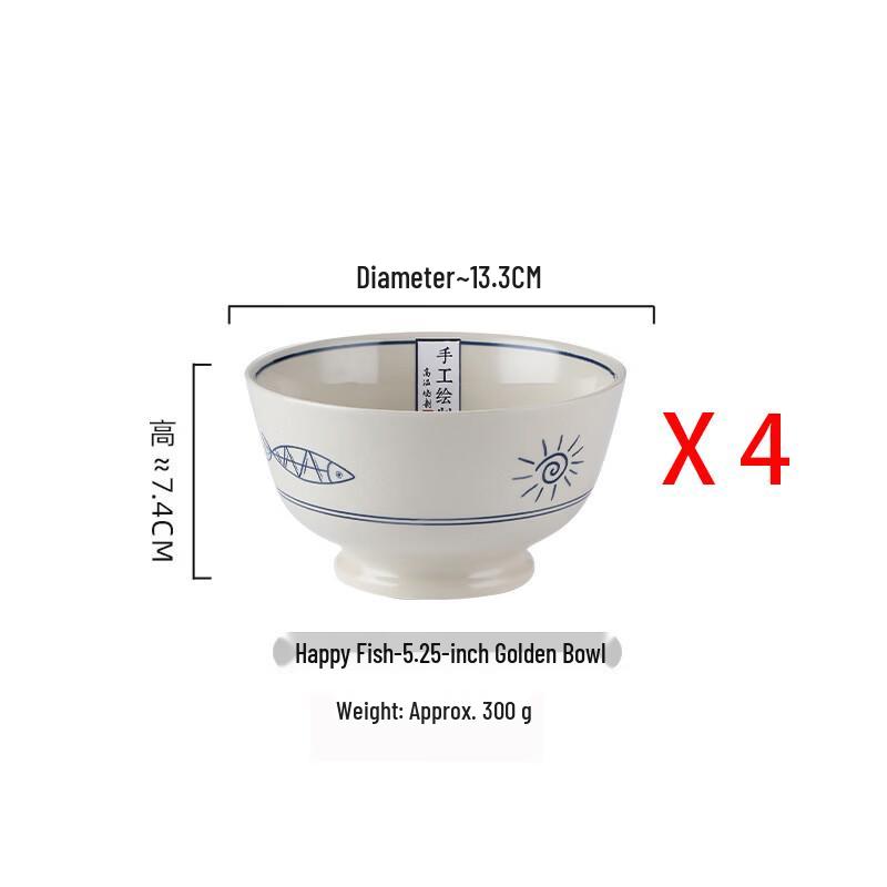 Japanese Style Bone China Bowl Set