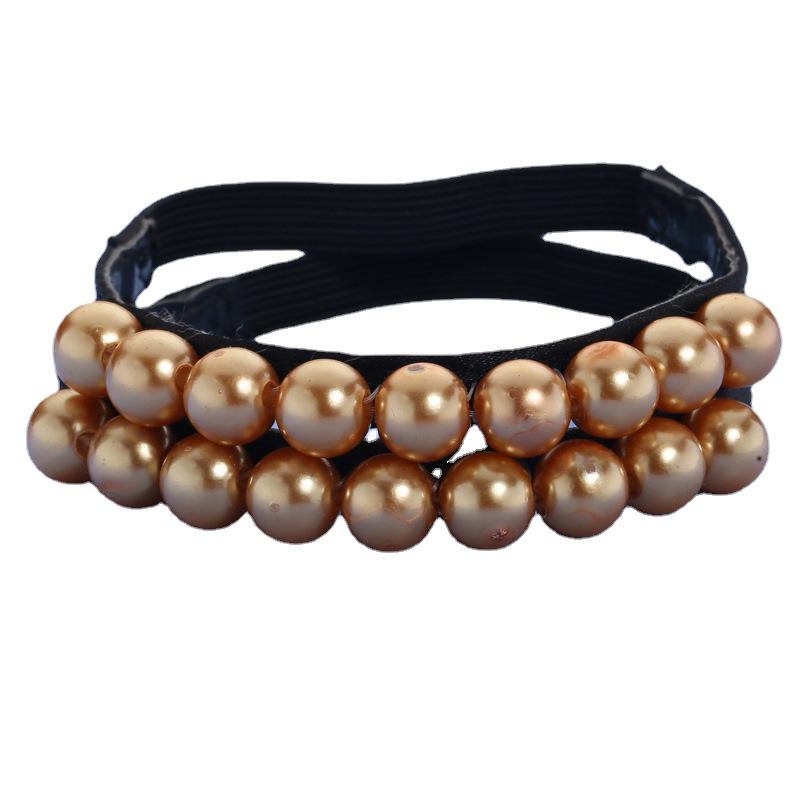 No-Tie Elastic Pearl Shoelaces for Women's High Heels - Anti-Slip, Secure Fit