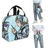 Anime Johnny Joestar JoJo's Bizarre Adventure Isolierte Lunchtasche für Damen Kinder Tragbare Lebensmittelboxen Thermische Lunchbox Tragetasche
