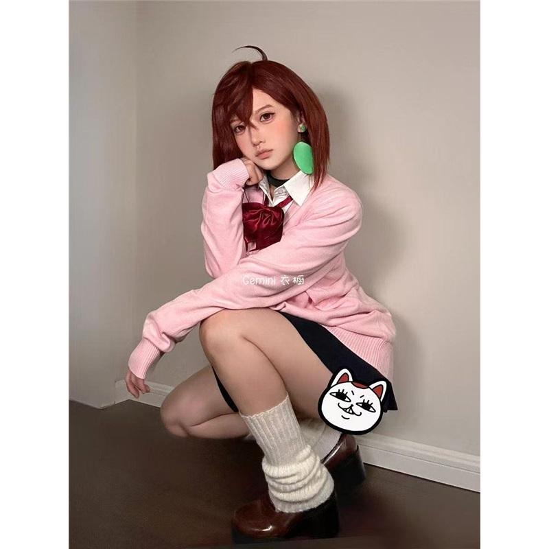 Momo Ayase Cosplay Costume Anime Dan Da Dan Perruque Cos Costume Écolière Uniforme Jupe Tenues Féminines