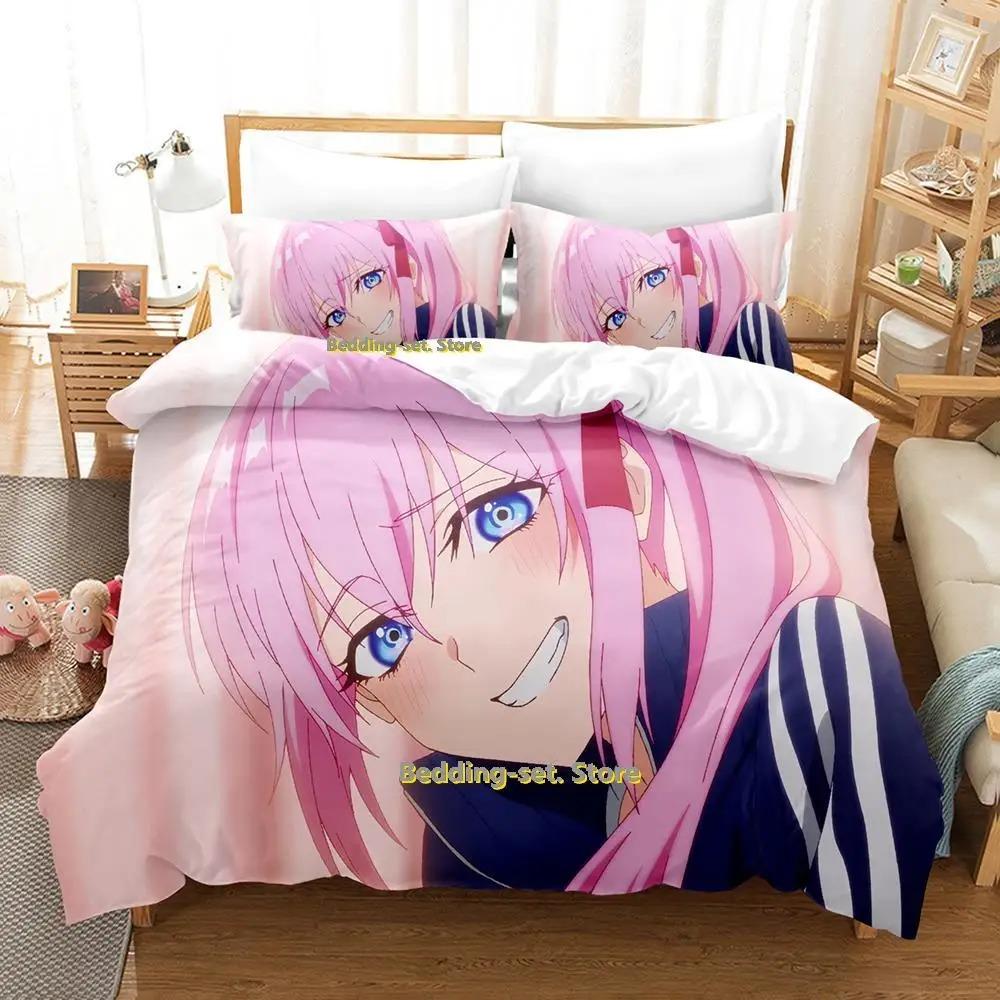 Shikimori's Not Just a Cutie Bedding Set Cartoon Anime three-piece set Adult Kid Bedroom Duvetcover Sets 3D Kawaii Girls