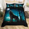 Wolf Bettbezug Set King Queen Größe Wildtiere Muster Polyester Bettdeckenbezug Für Kinder Jungen Mädchen Bettwäsche Set Steppdeckenbezug