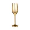 Stainless Steel Goblet Champagne Cup Wine Glass Cocktail Flutes Cup Wine Glass Restaurant Bar Beer Whiskey Drinkware