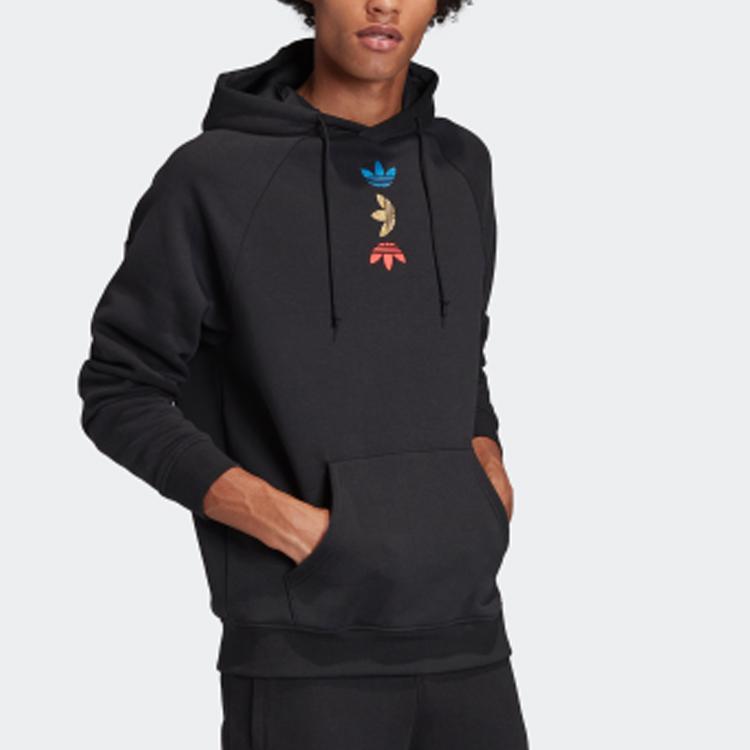 adidas Originals Clover Ref/Met Hoodie With Fleece Men Tops Black FS7348