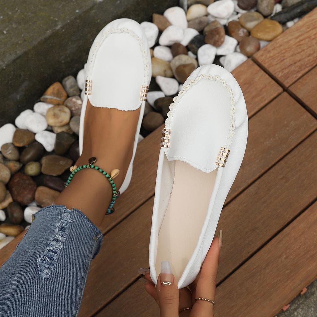 Damskie Wygodne Płaskie Buty Zamszowe Lekkie Wsuwane Mokasyny Duże Rozmiary Miękka Podeszwa Odporne na Zużycie Codzienne Buty Zapatos De Mujer