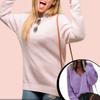 Long Sleeve Sweater V-Neck Clothing Fashionable Tops Casual Solid Pullover