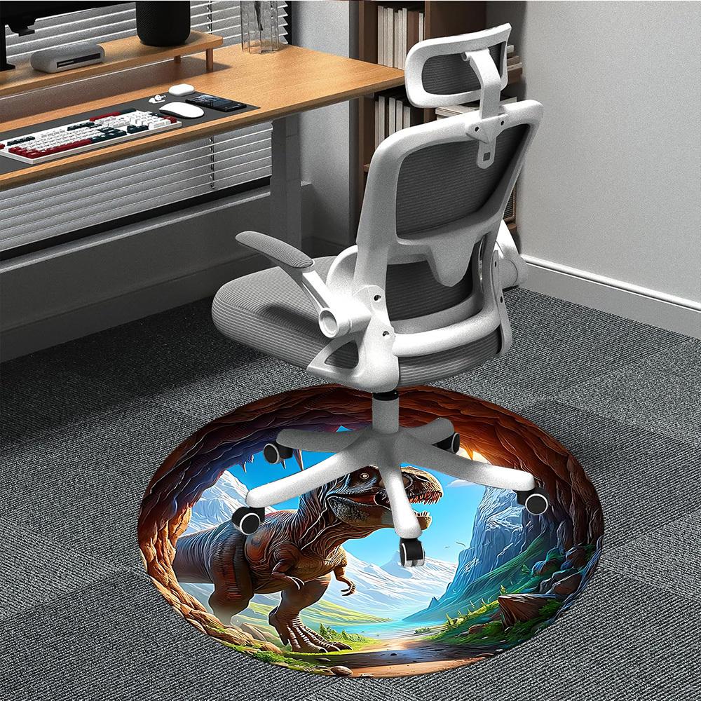 

1pc Dinosaur Cave Chair Carpet for Office, Soft Comfortable Mat For Office, Living Room, Bedroom, Machine Washable Carpet yy251112093 80cm by 80cm