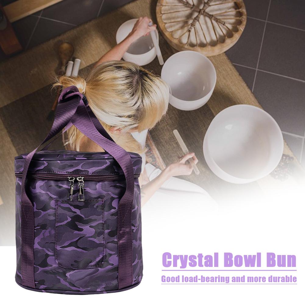 Storage Bag Portable Crystal Singing Bowl Bag Polyester Cotton Organizer Thickened Inner Liner Musical Instrument Accessories